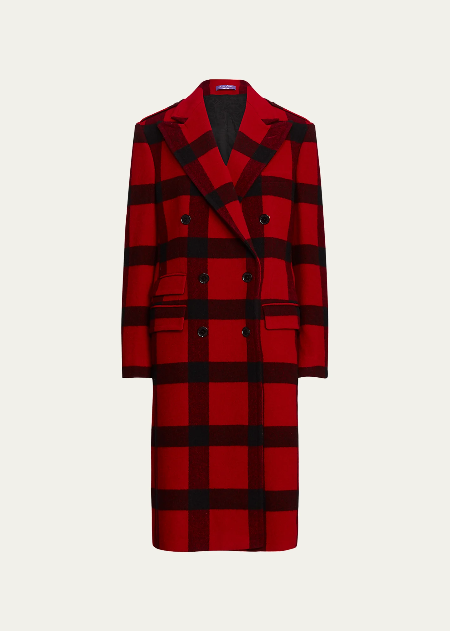 Sallie Checkered Plaid Trench Coat