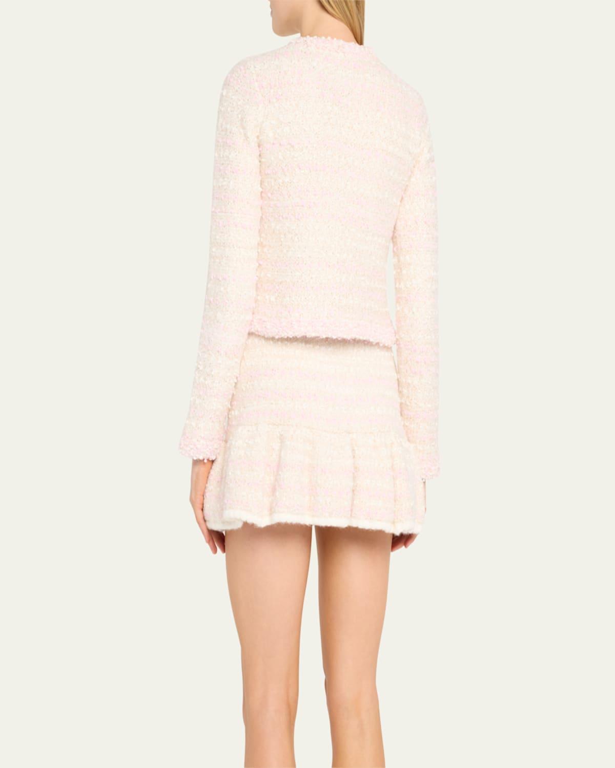 Blanca Paillette Bouclé Knit Cardigan