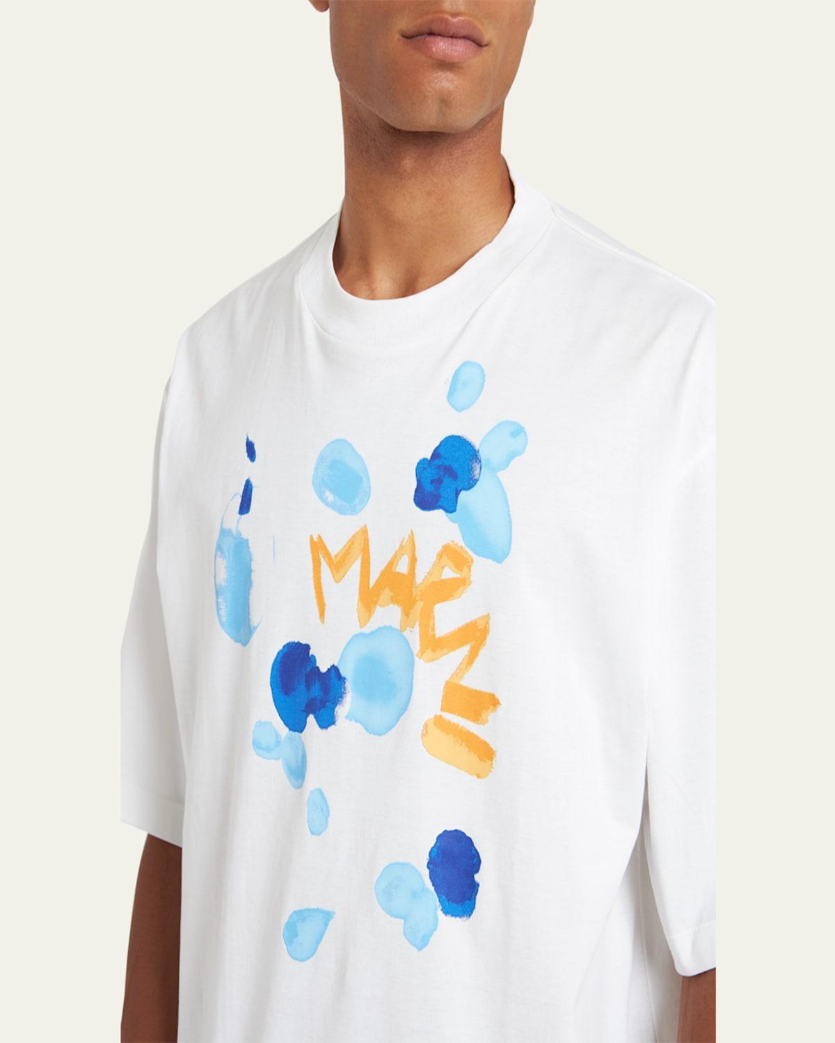 Men's Dripping Flower Logo T-Shirt