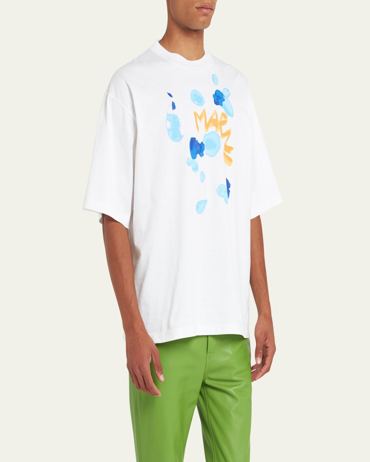 Men's Dripping Flower Logo T-Shirt