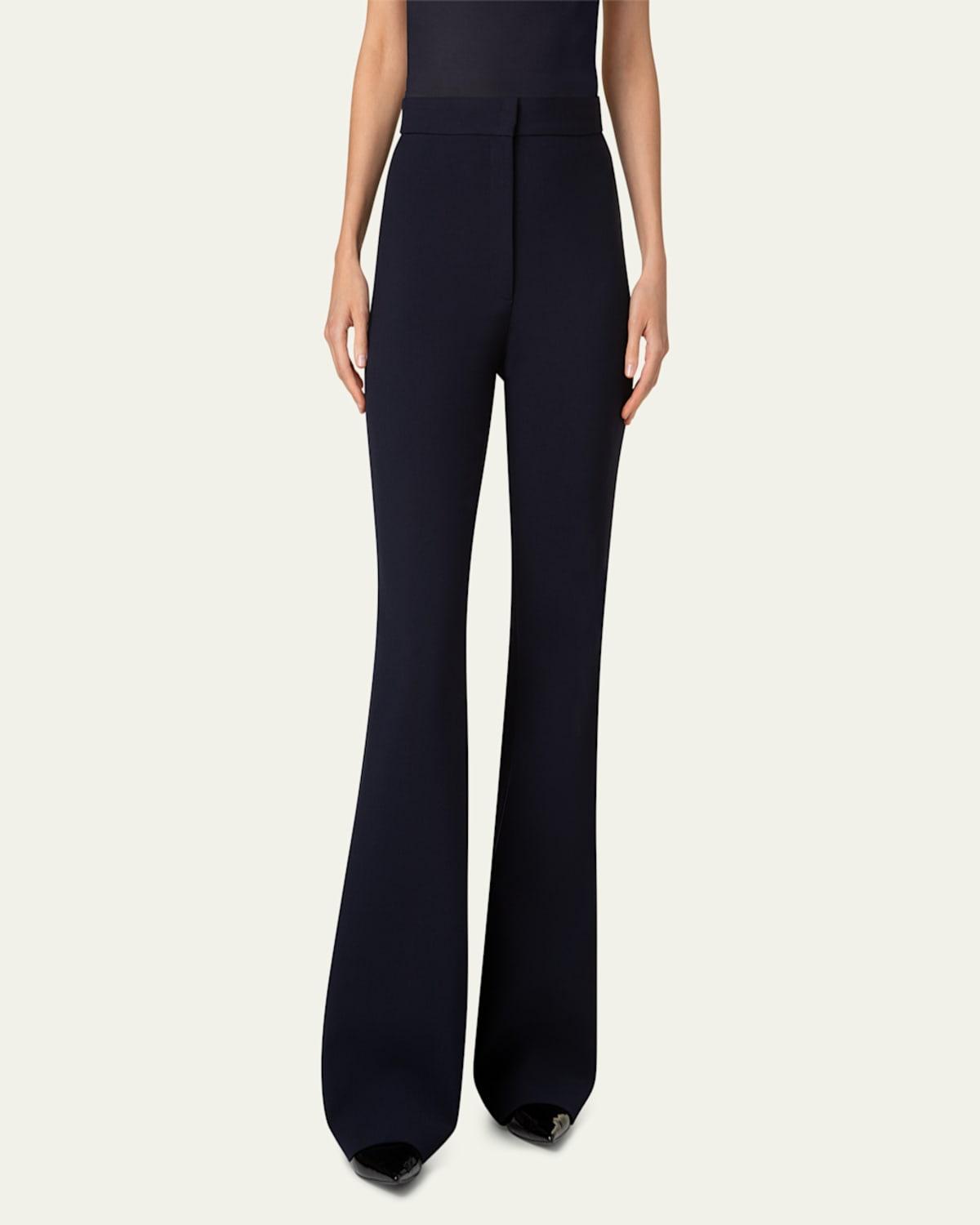 Courtney Bootcut Pebble Crepe Pants