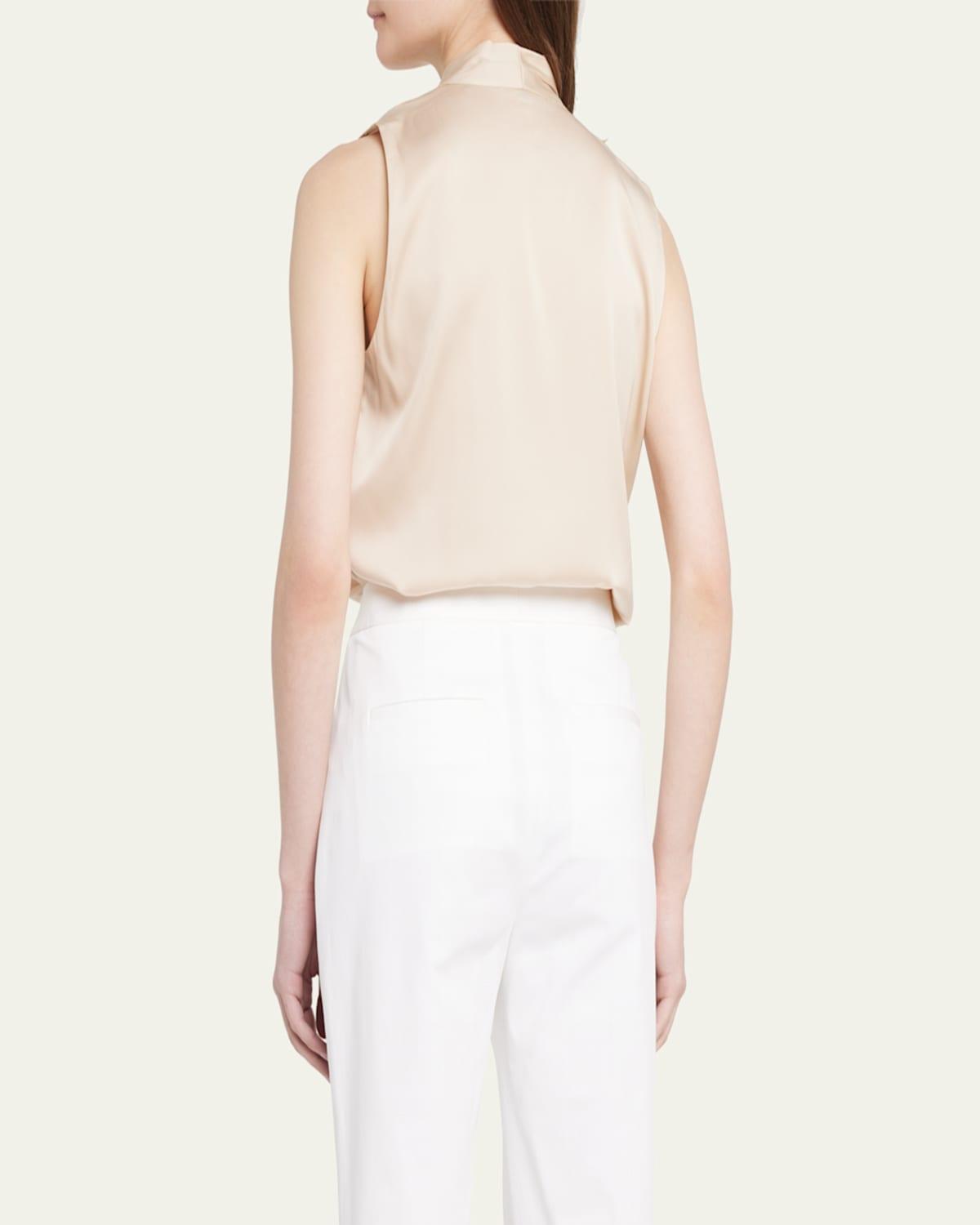 Mila Silk-Stretch Sleeveless Top