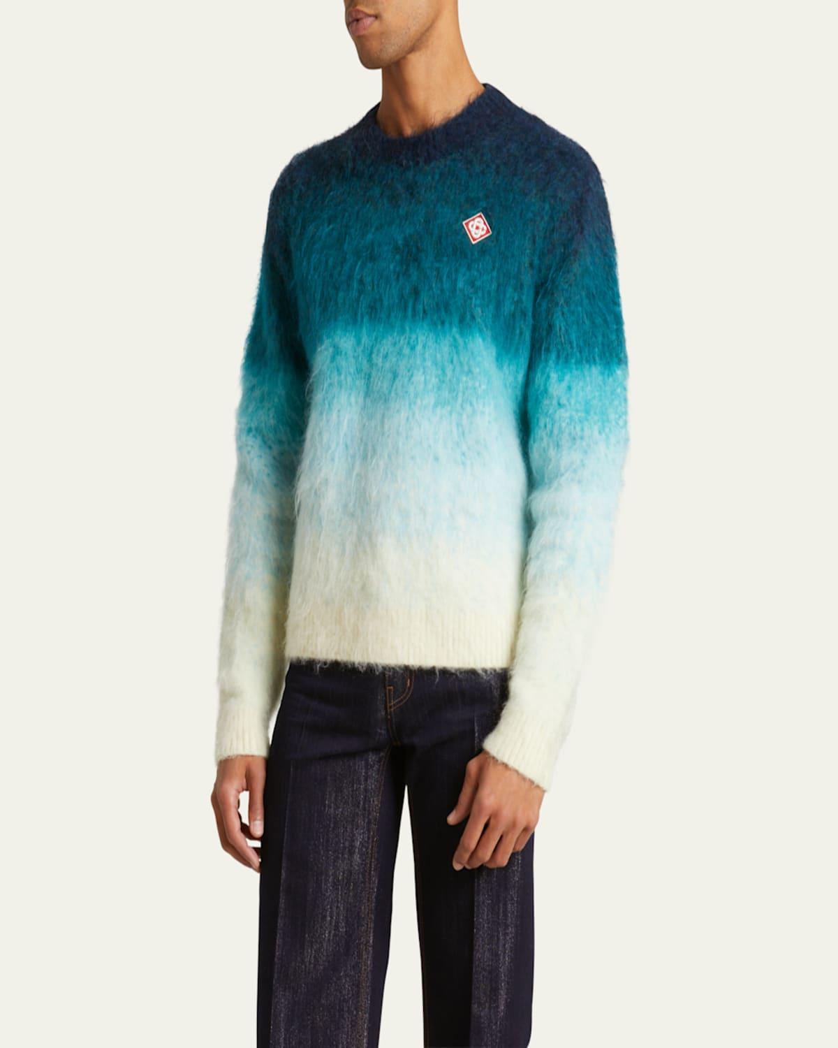 Men's Gradient Mohair Sweater