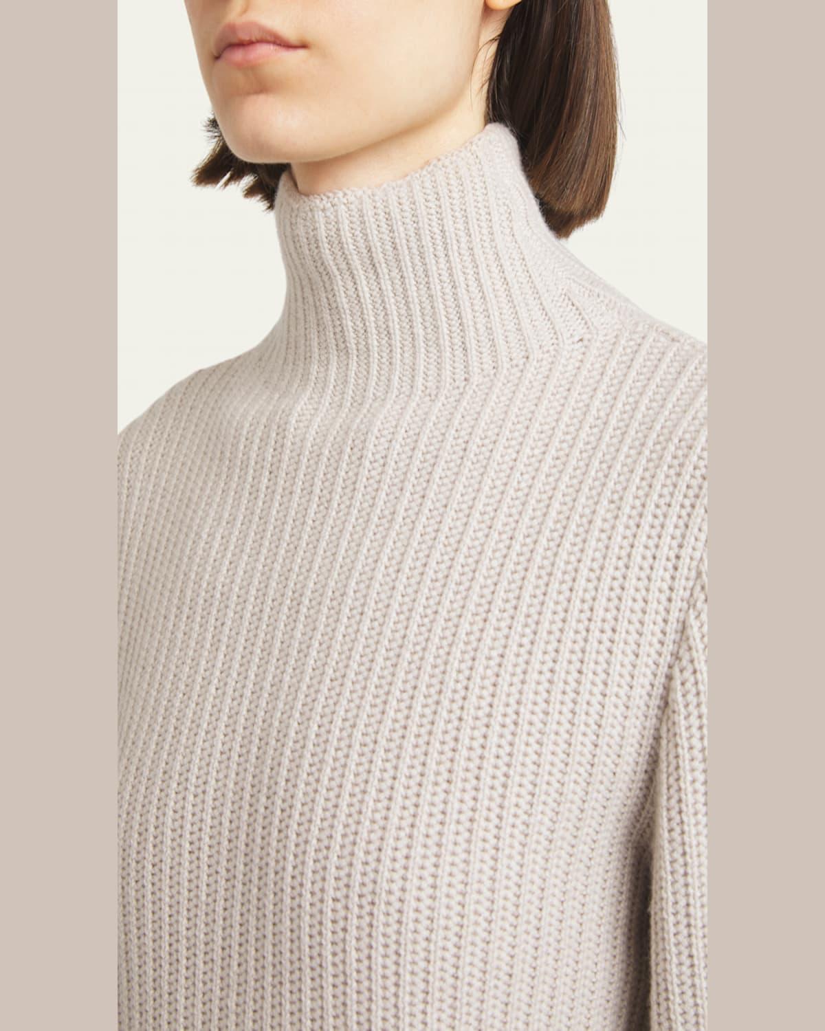 Fringed Rib Cashmere Sweater