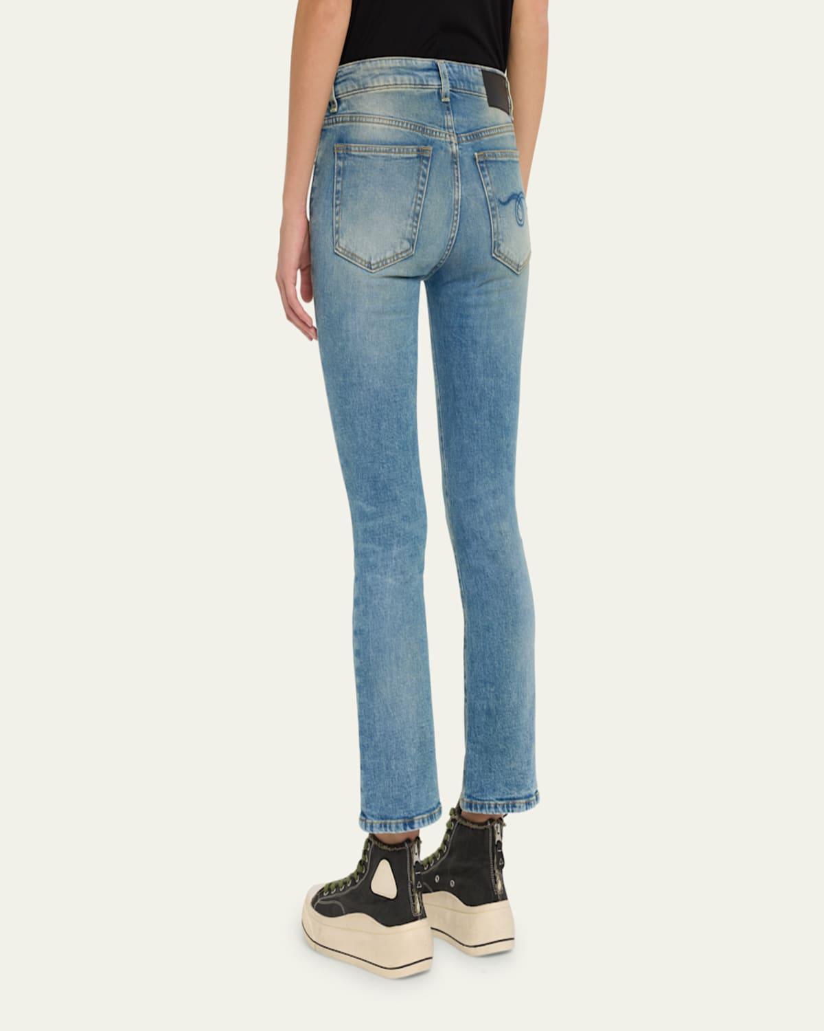 Kick Fit Straight Cropped Jeans