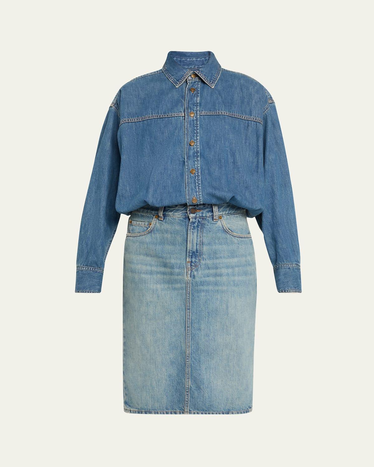 Joelle Denim Shirtdress