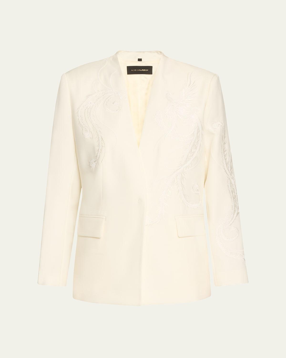 Sydney Embroidered Wool-Blend Jacket