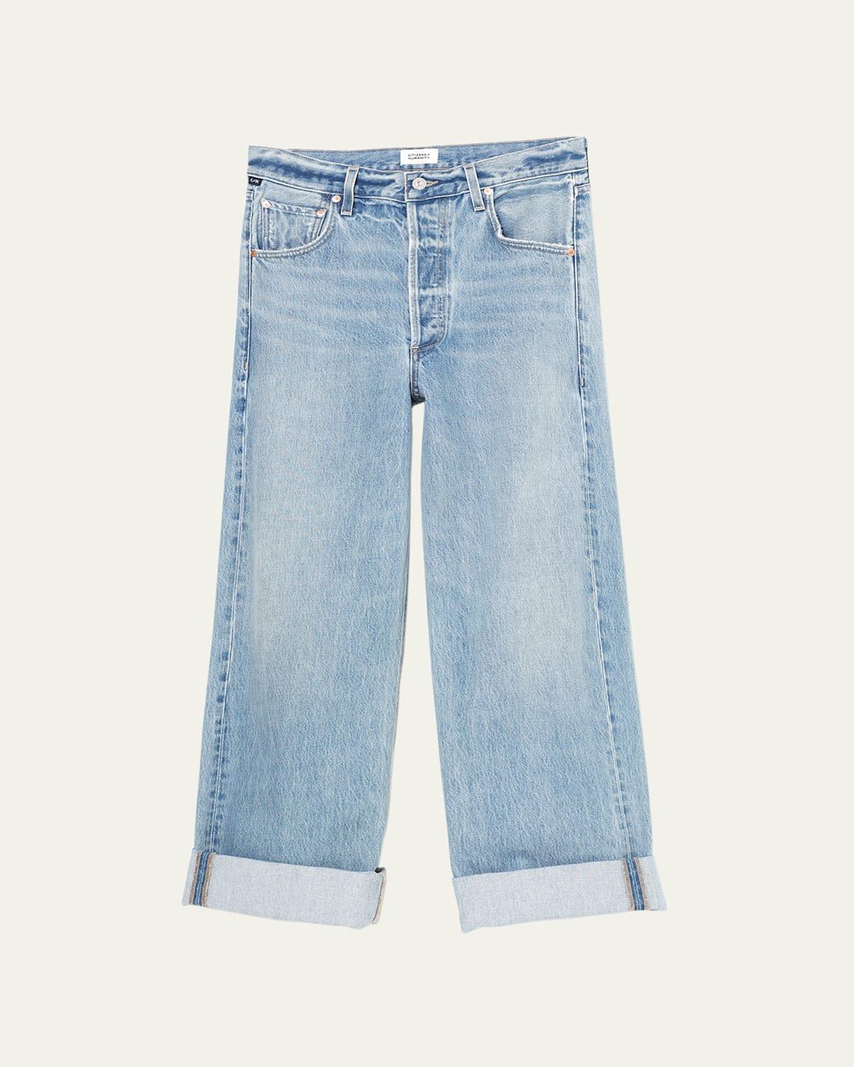 Ayla Baggy Cuffed Cropped Jeans