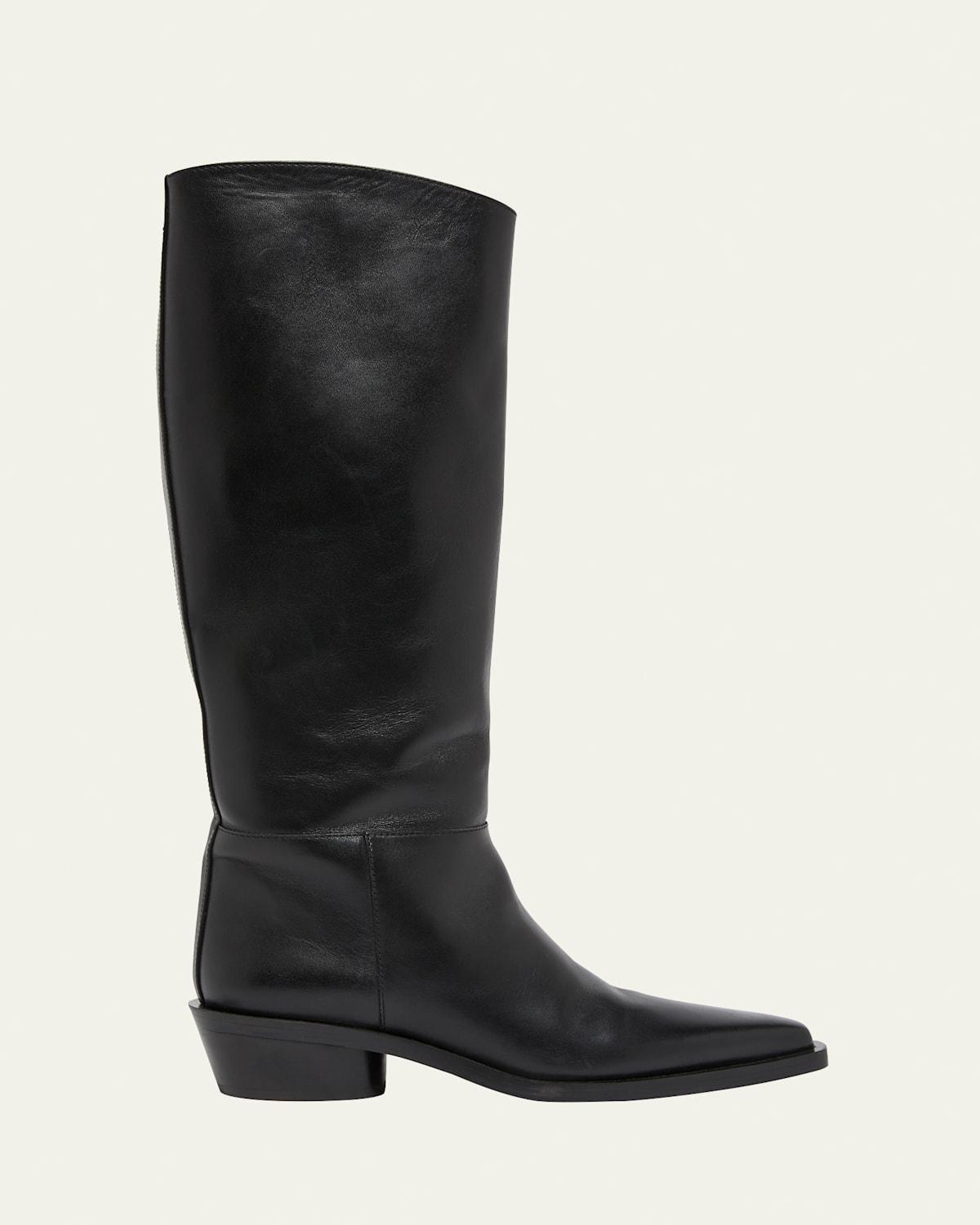 Bronco Calfskin Knee Boots