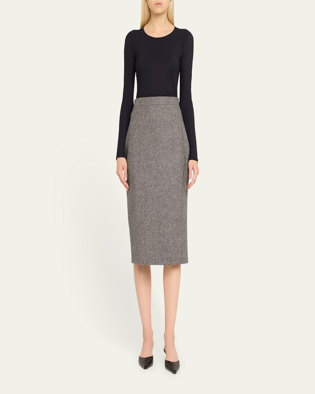 Ursula Wool Pencil Skirt