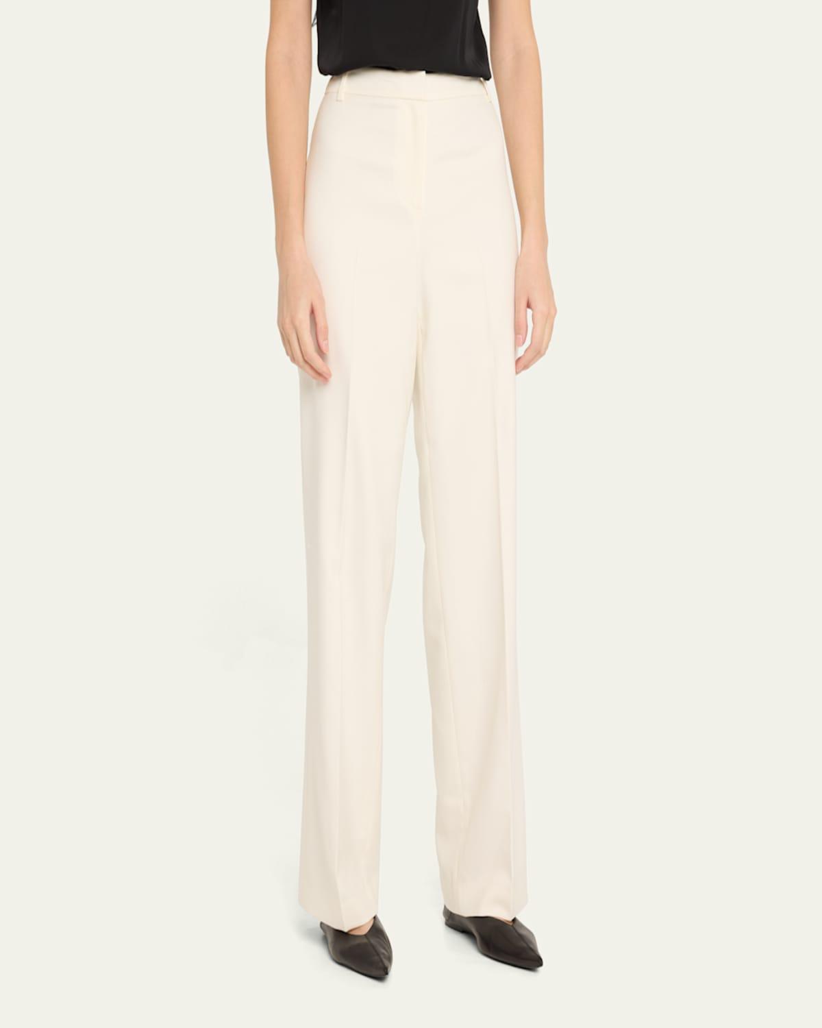 Misty Mid-Rise Straight-Leg Pants