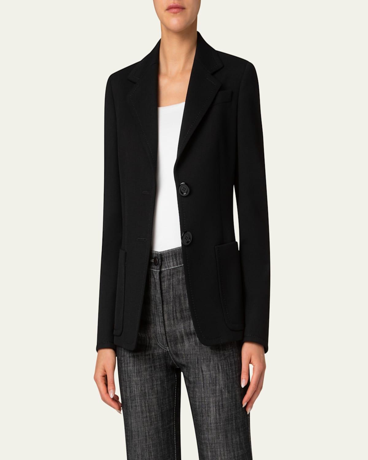 Two-Button Wool Blazer