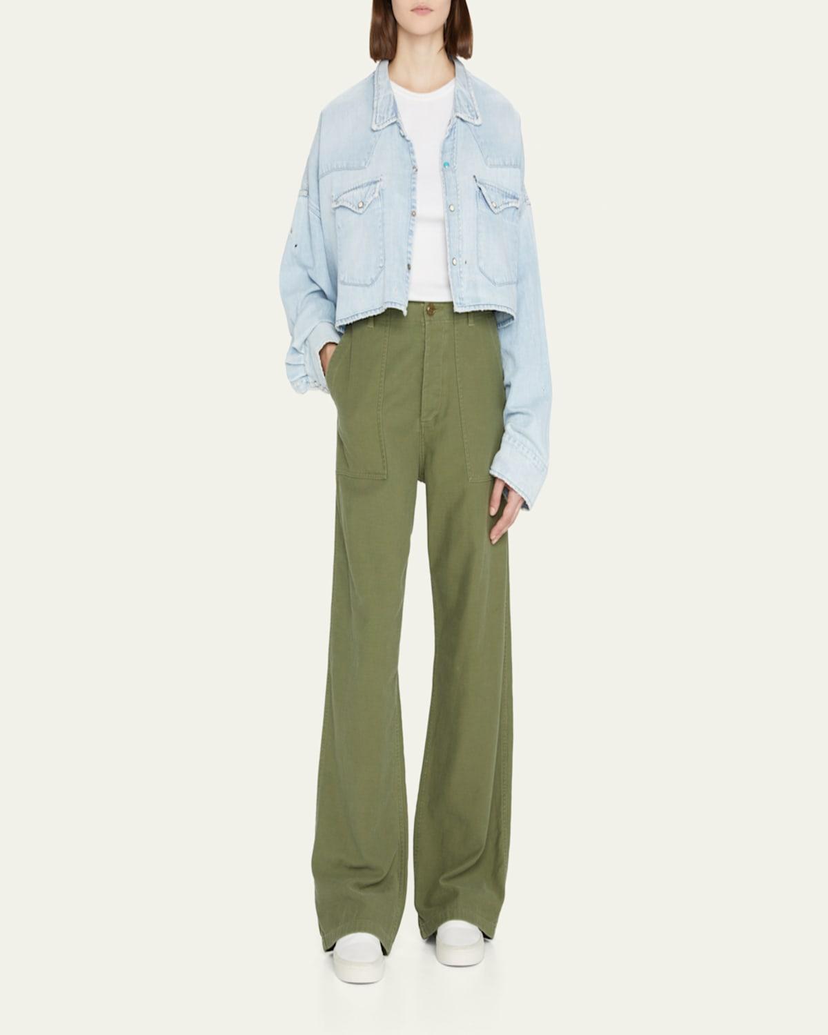 Wide-Leg Utility Pant