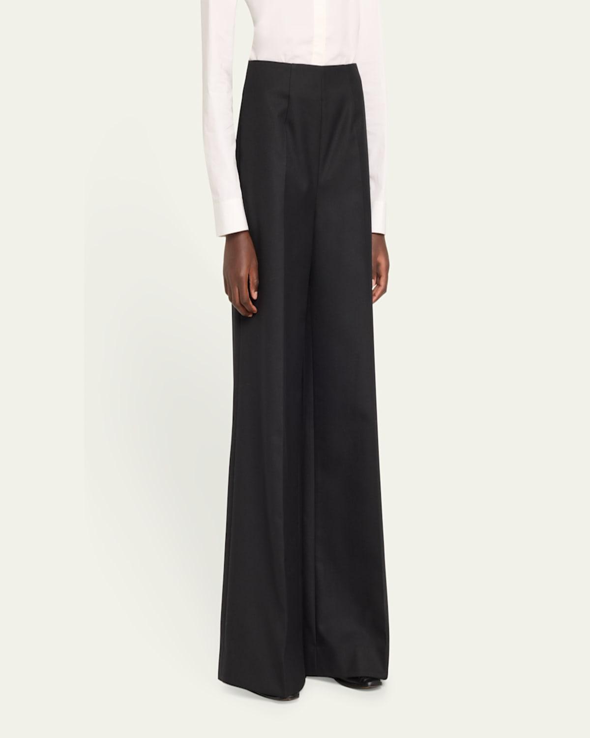 Walli Wide-Leg Wool-Blend Trousers