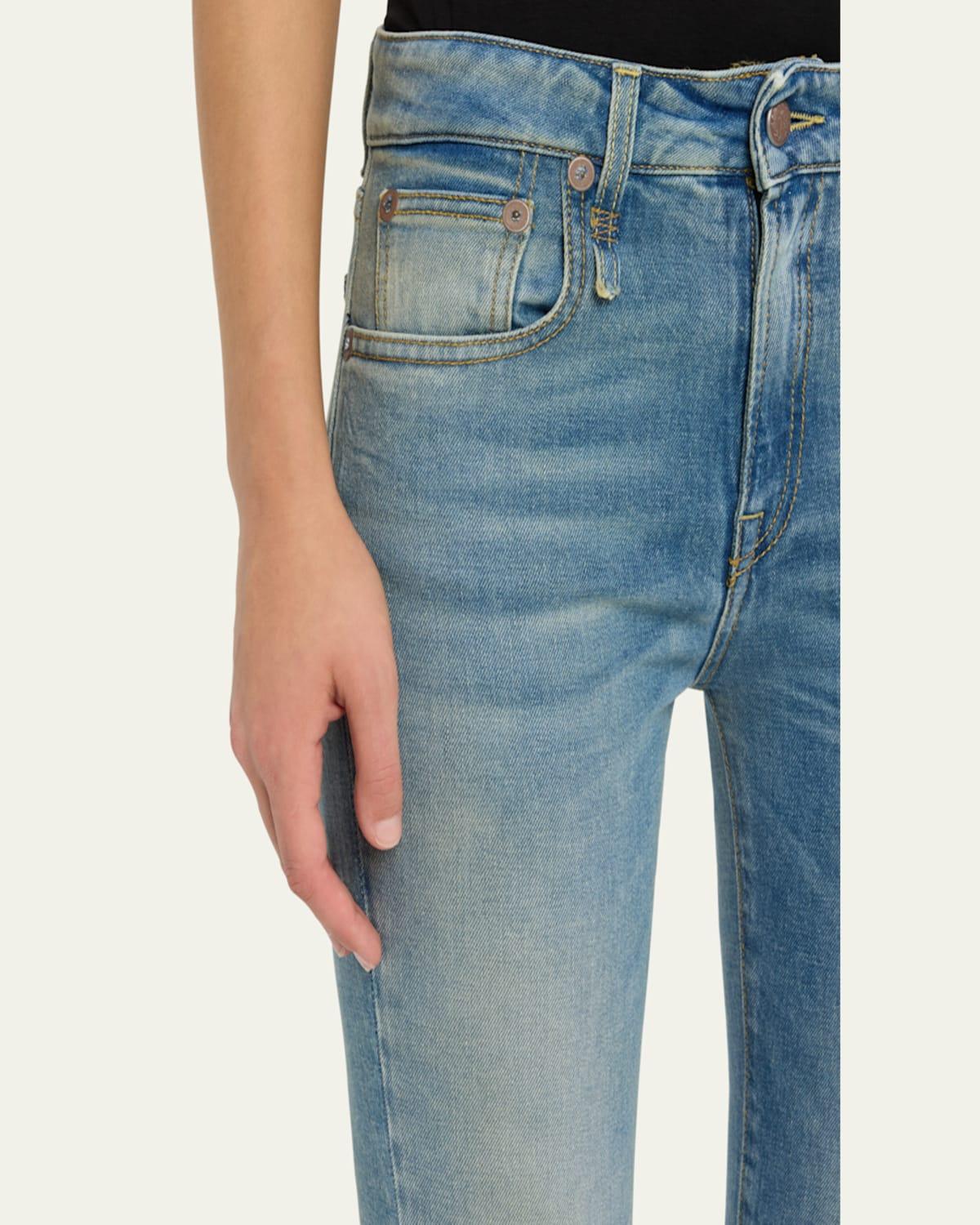 Kick Fit Straight Cropped Jeans