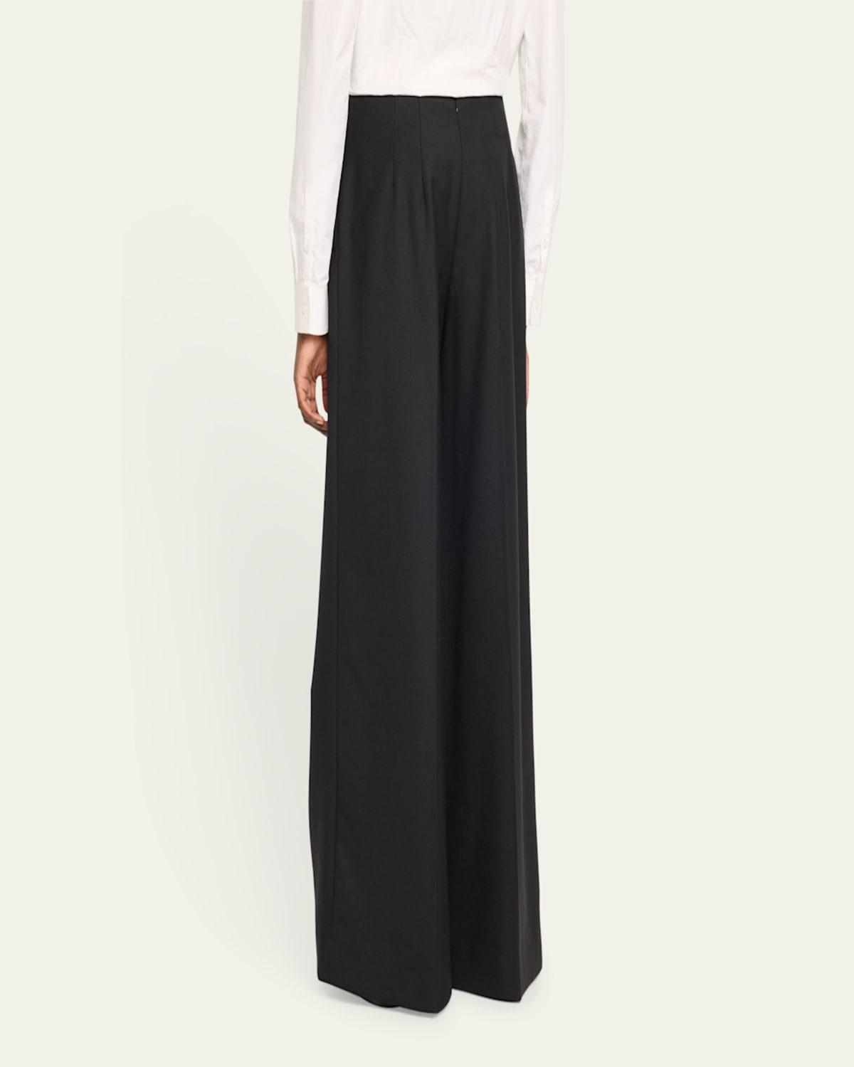 Walli Wide-Leg Wool-Blend Trousers