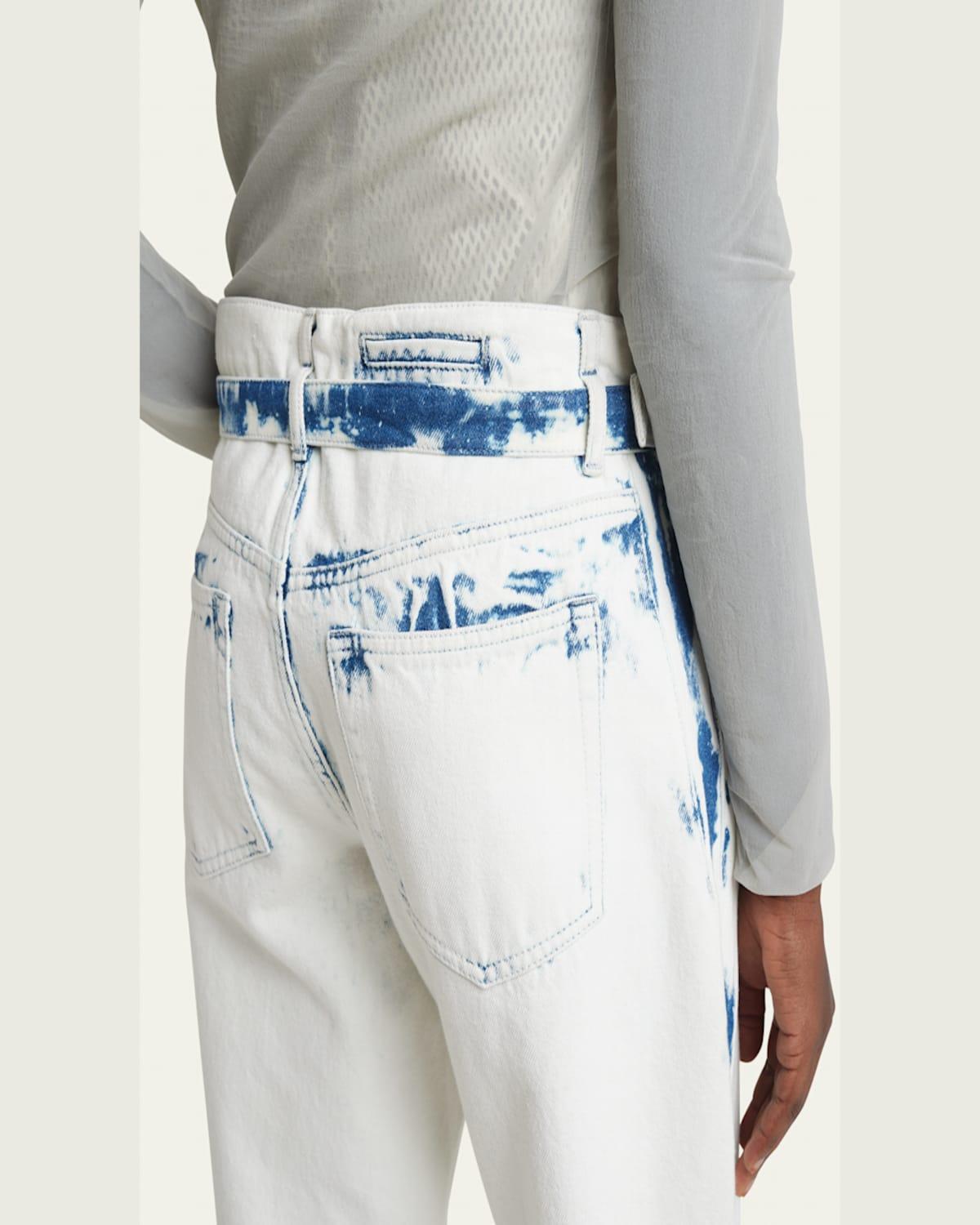 Ellsworth Bleached Boyfriend Jeans with Belt