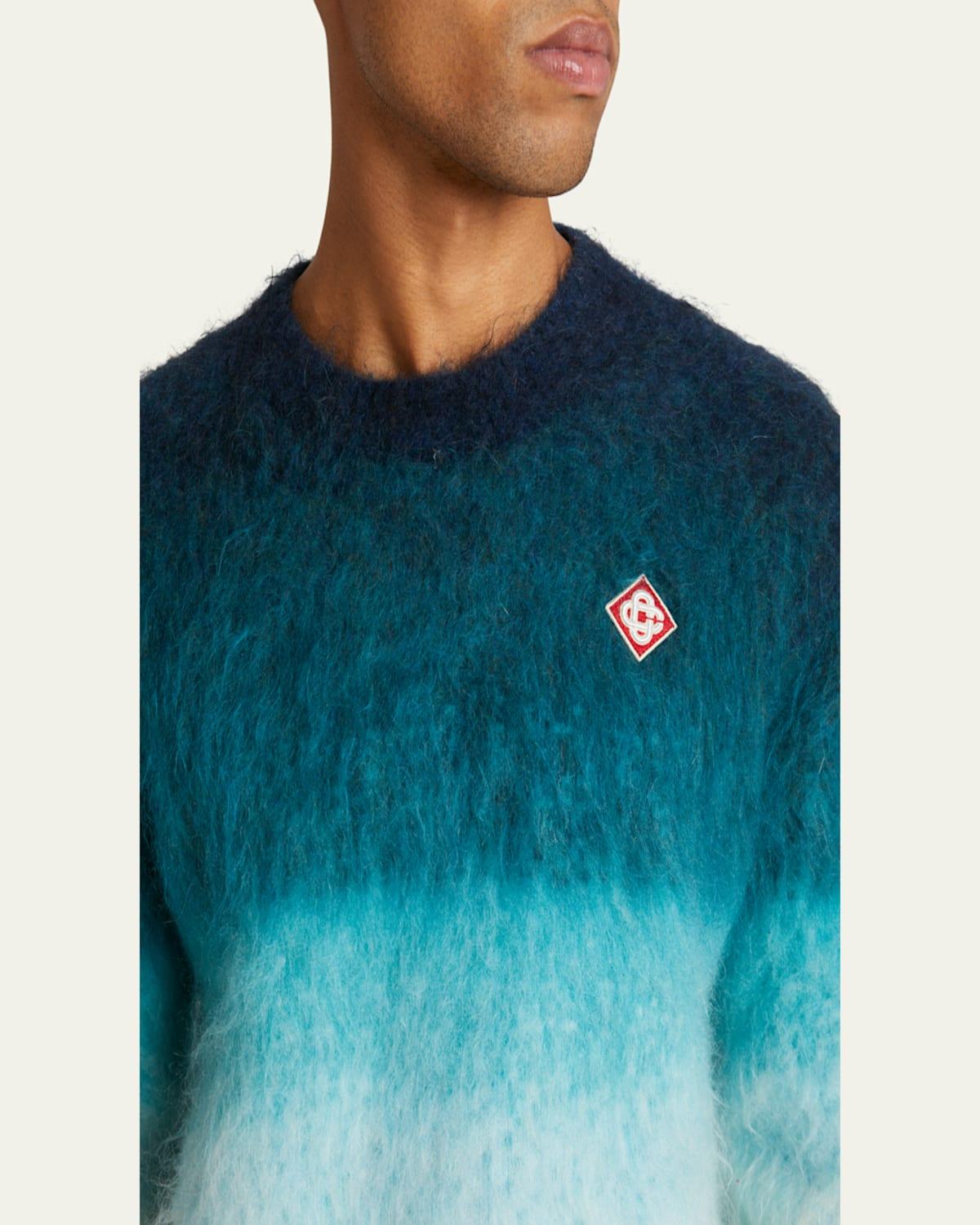 Men's Gradient Mohair Sweater