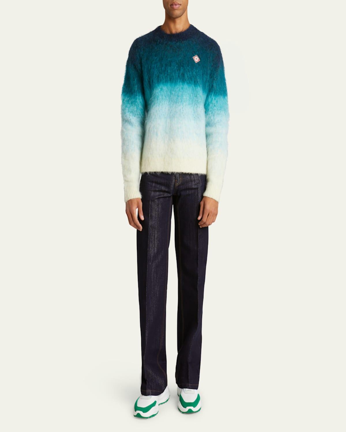 Men's Gradient Mohair Sweater