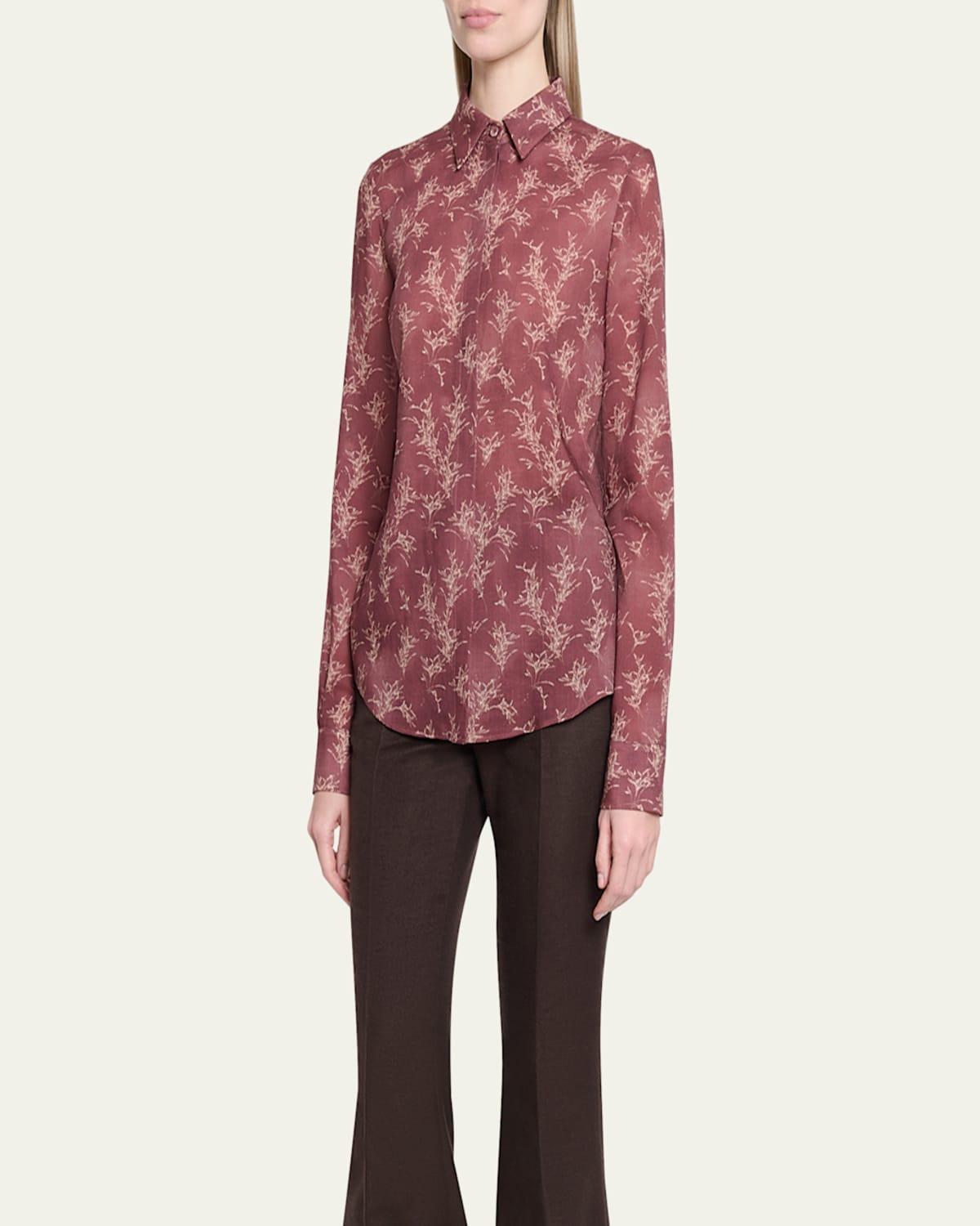 Henri Button-Front Wool Top