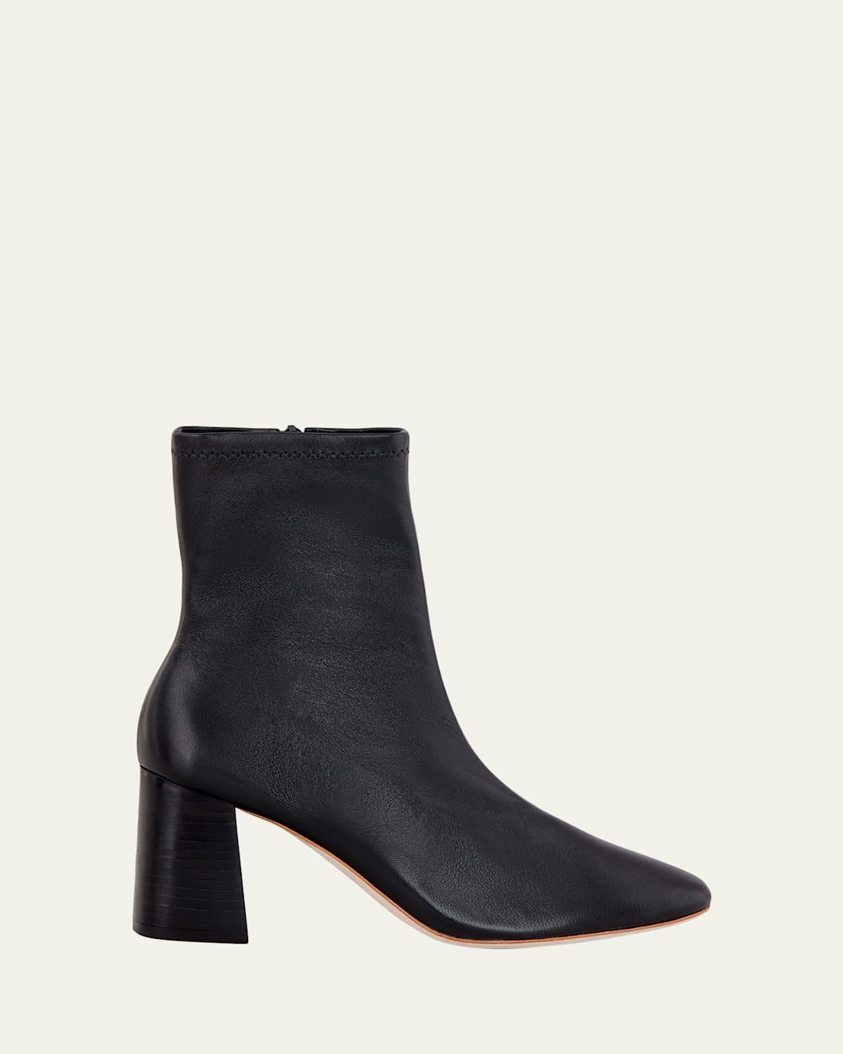 Elise Napa 75mm Slim Ankle Booties