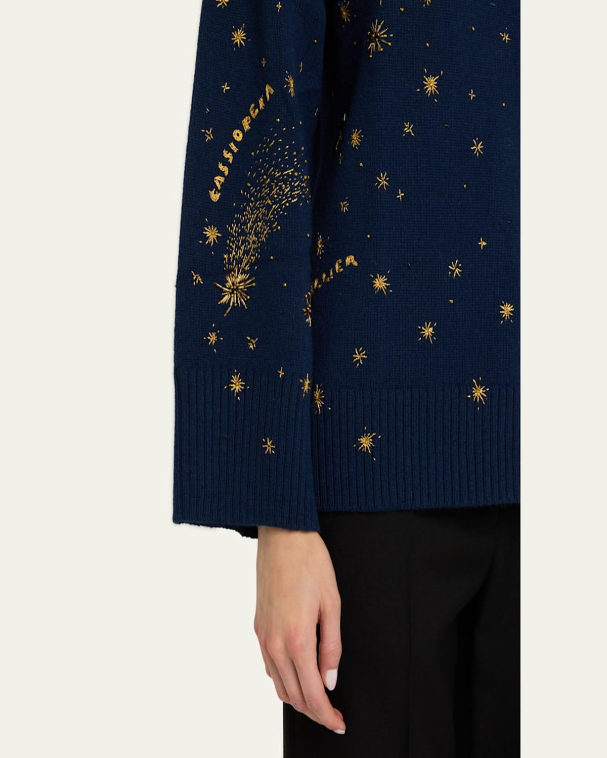 Jared Beaded Turtleneck Sweater