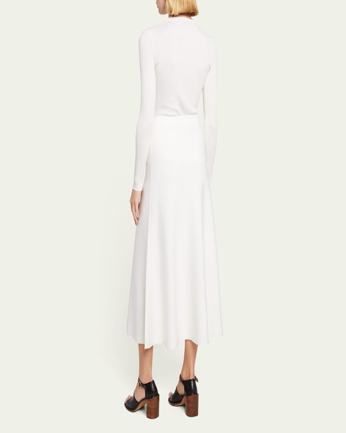 Freddie Midi Wool-Cashmere Skirt