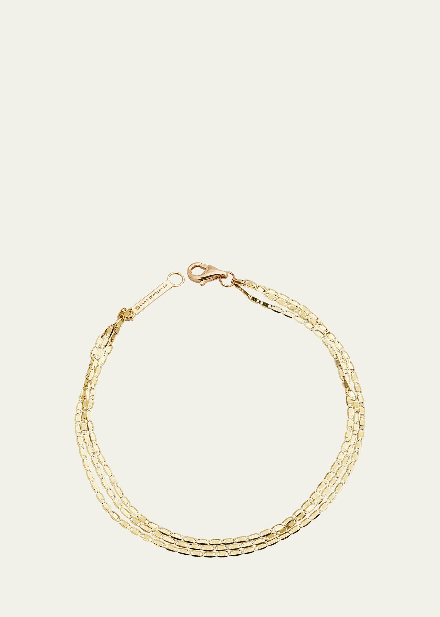 14k Malibu 3-Strand Bracelet