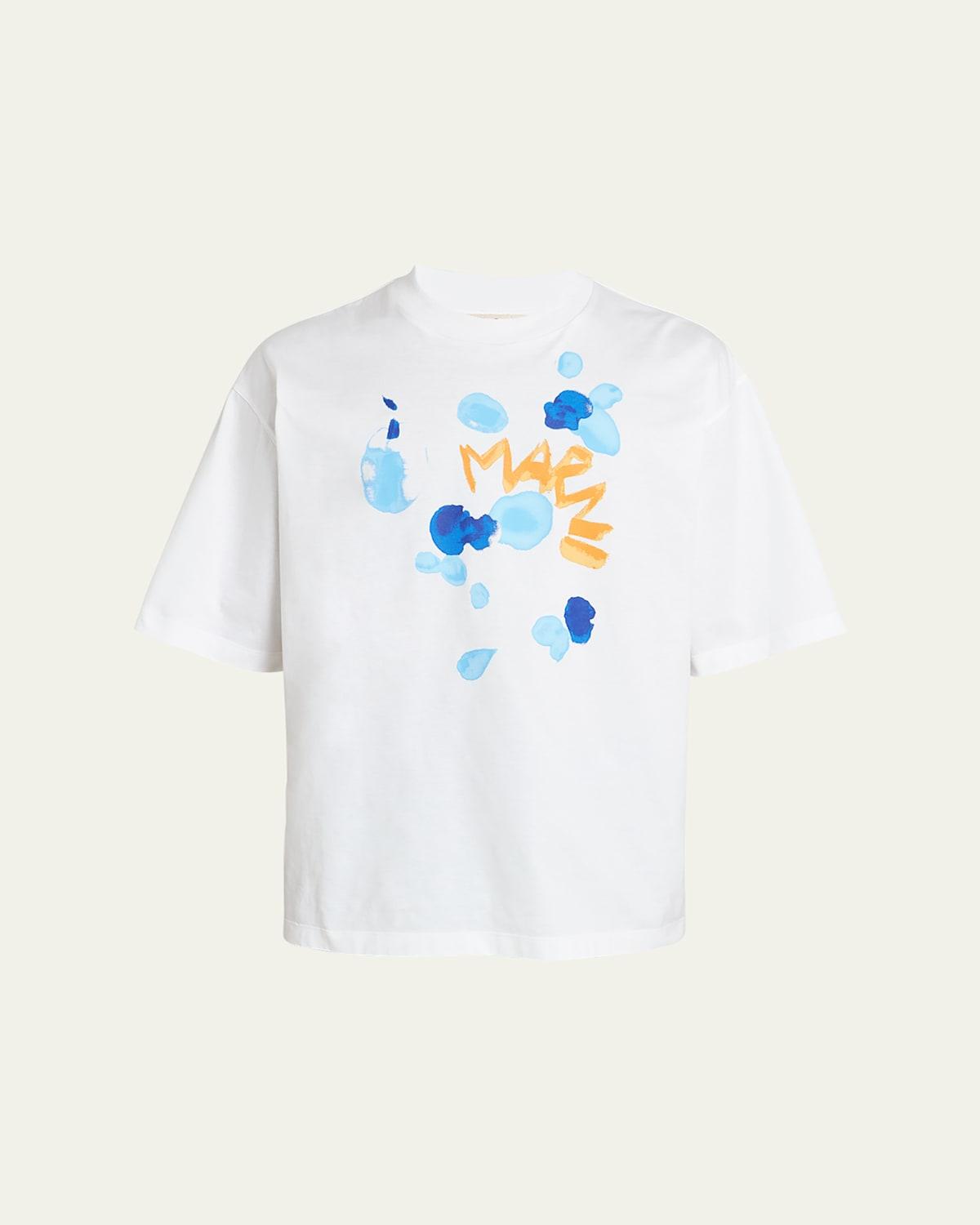 Men's Dripping Flower Logo T-Shirt