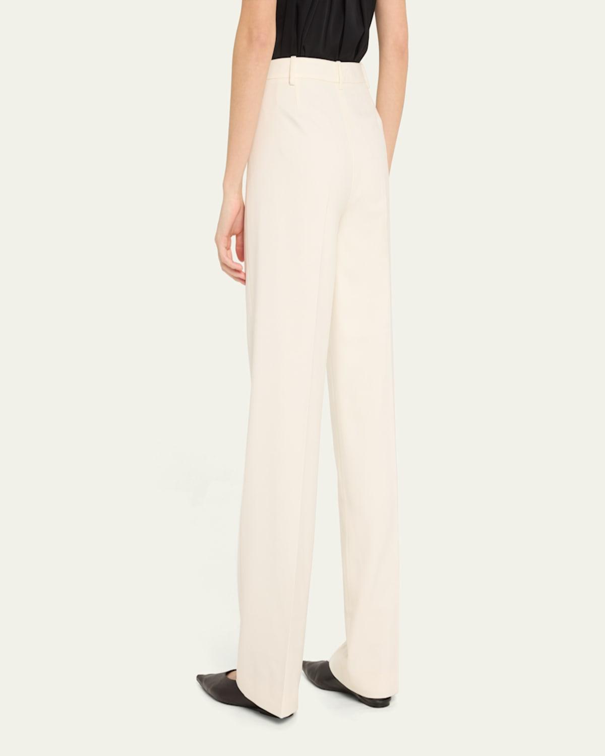 Misty Mid-Rise Straight-Leg Pants