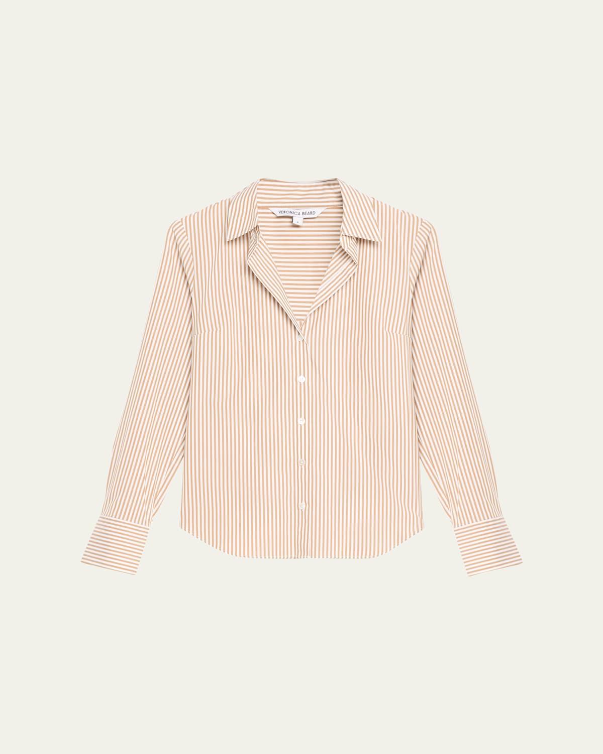 Amelia Stripe Button-Front Shirt