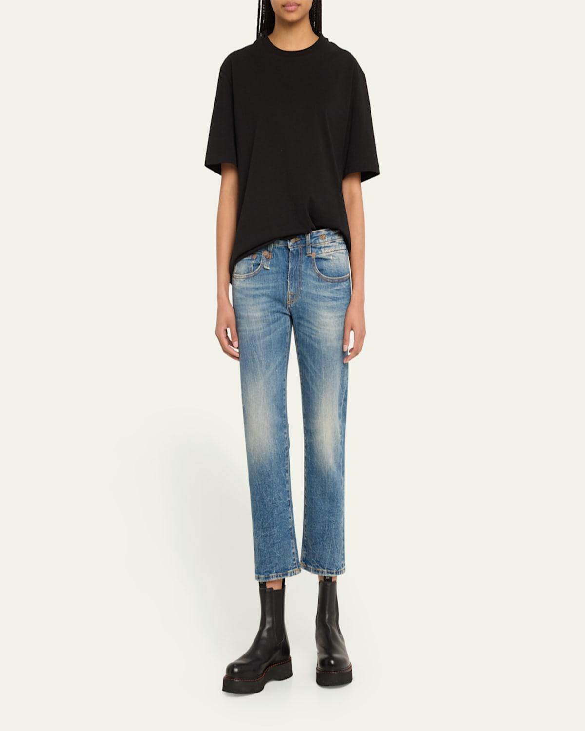 Boy Straight Cropped Jeans