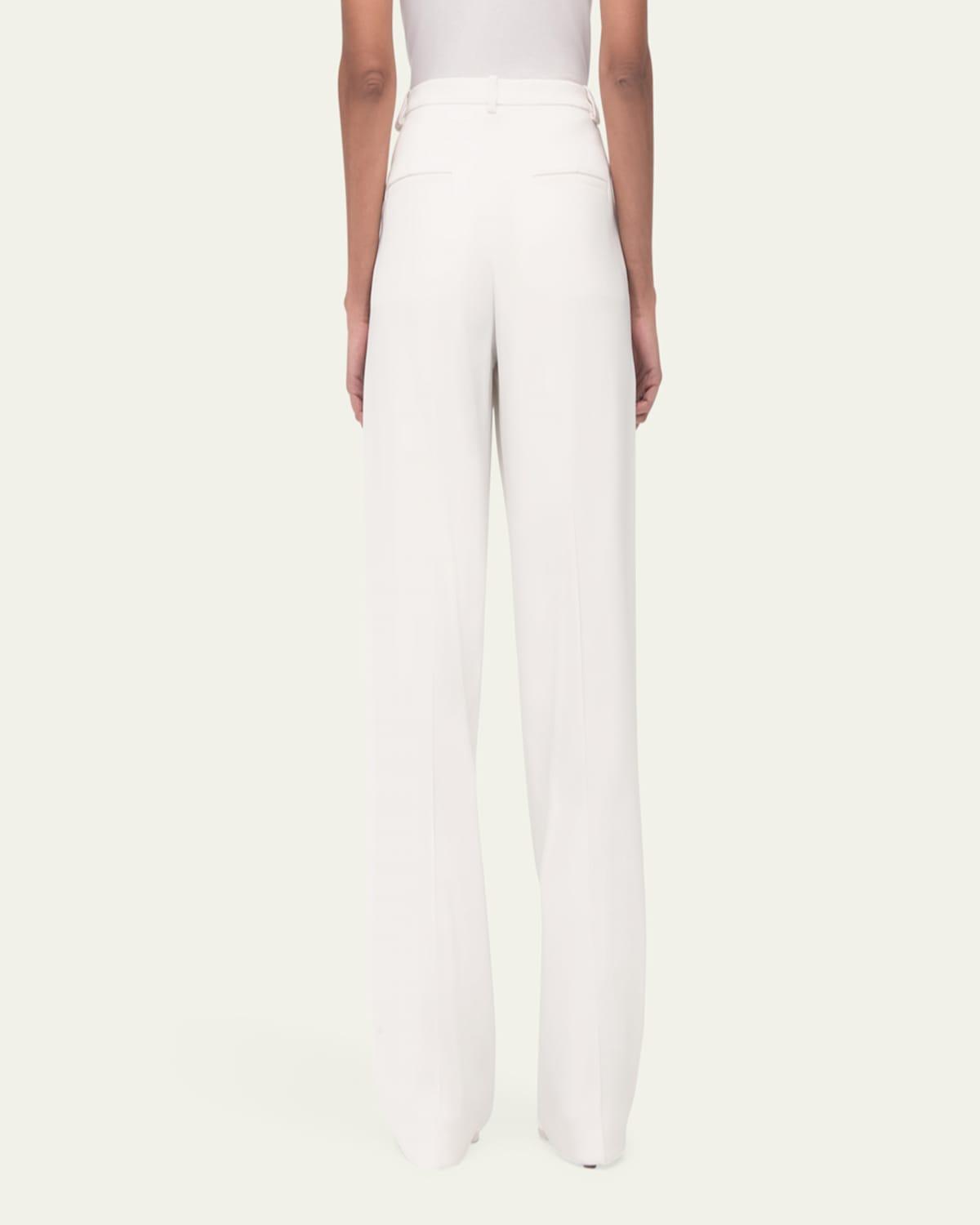 Wide-Leg Fluid Trousers