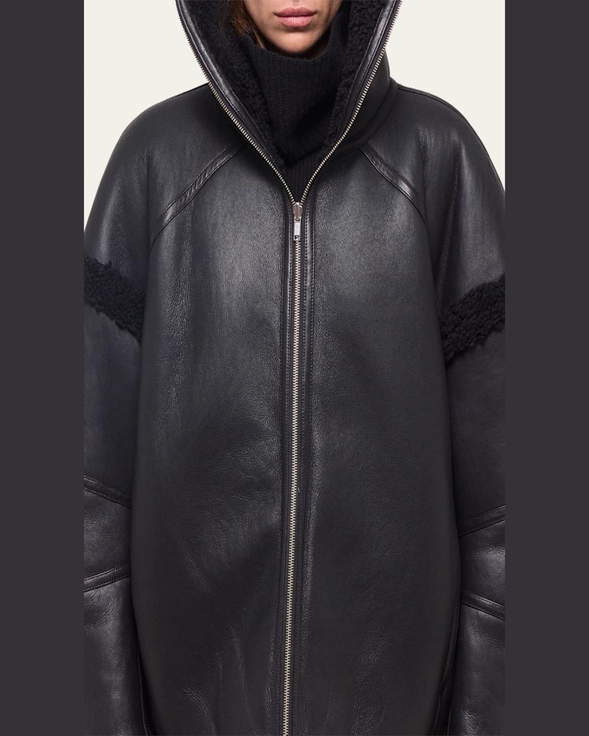 Apex Leather Teddy Jacket