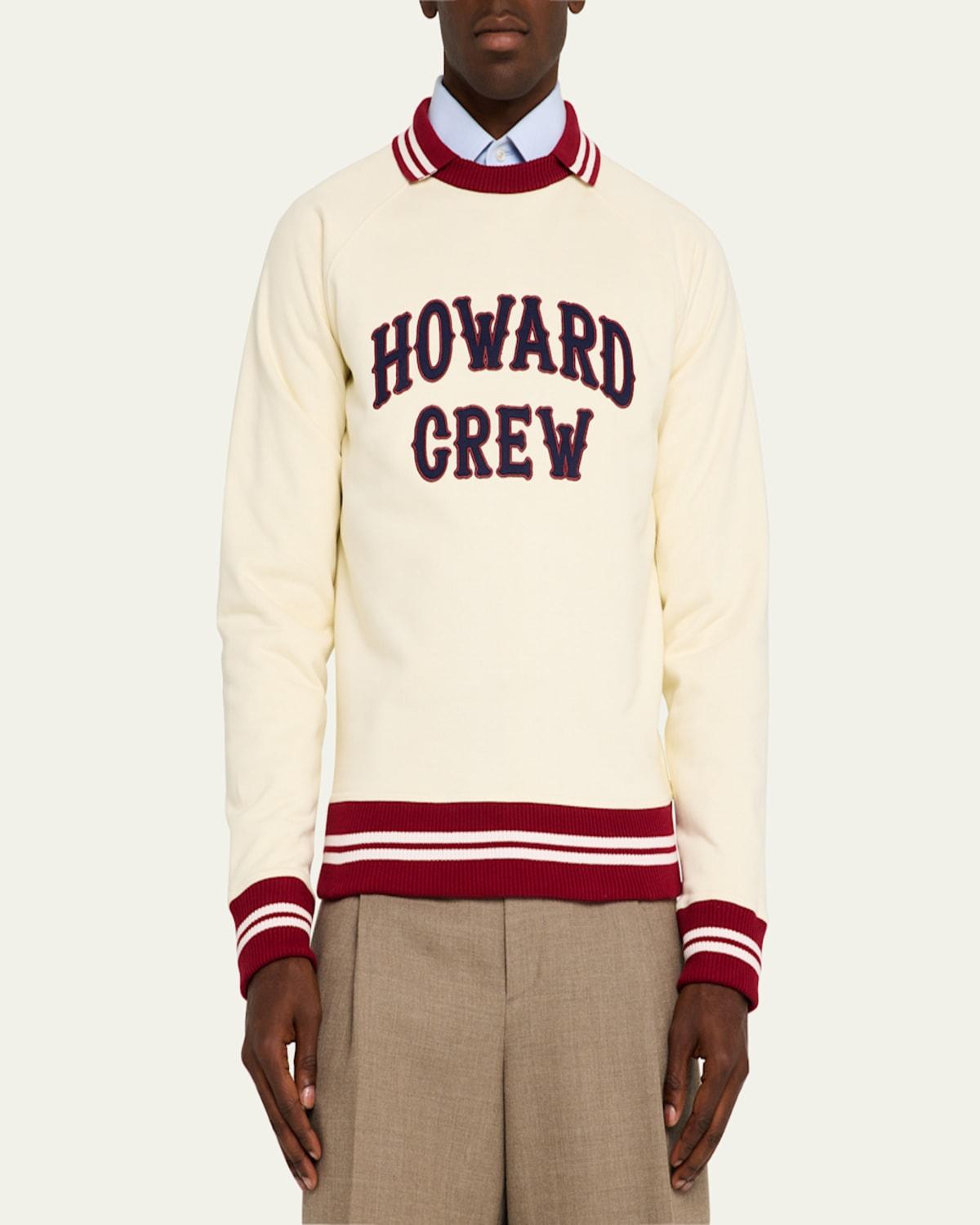 Men's Howard Contrast-Trim Sweatshirt