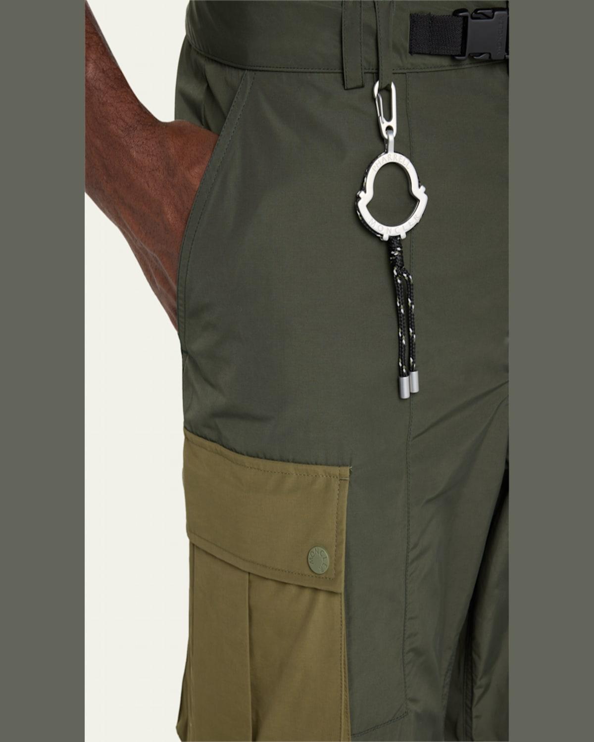 Moncler x Pharrell Williams Men's Zip-Off Colorblock Cargo Pants