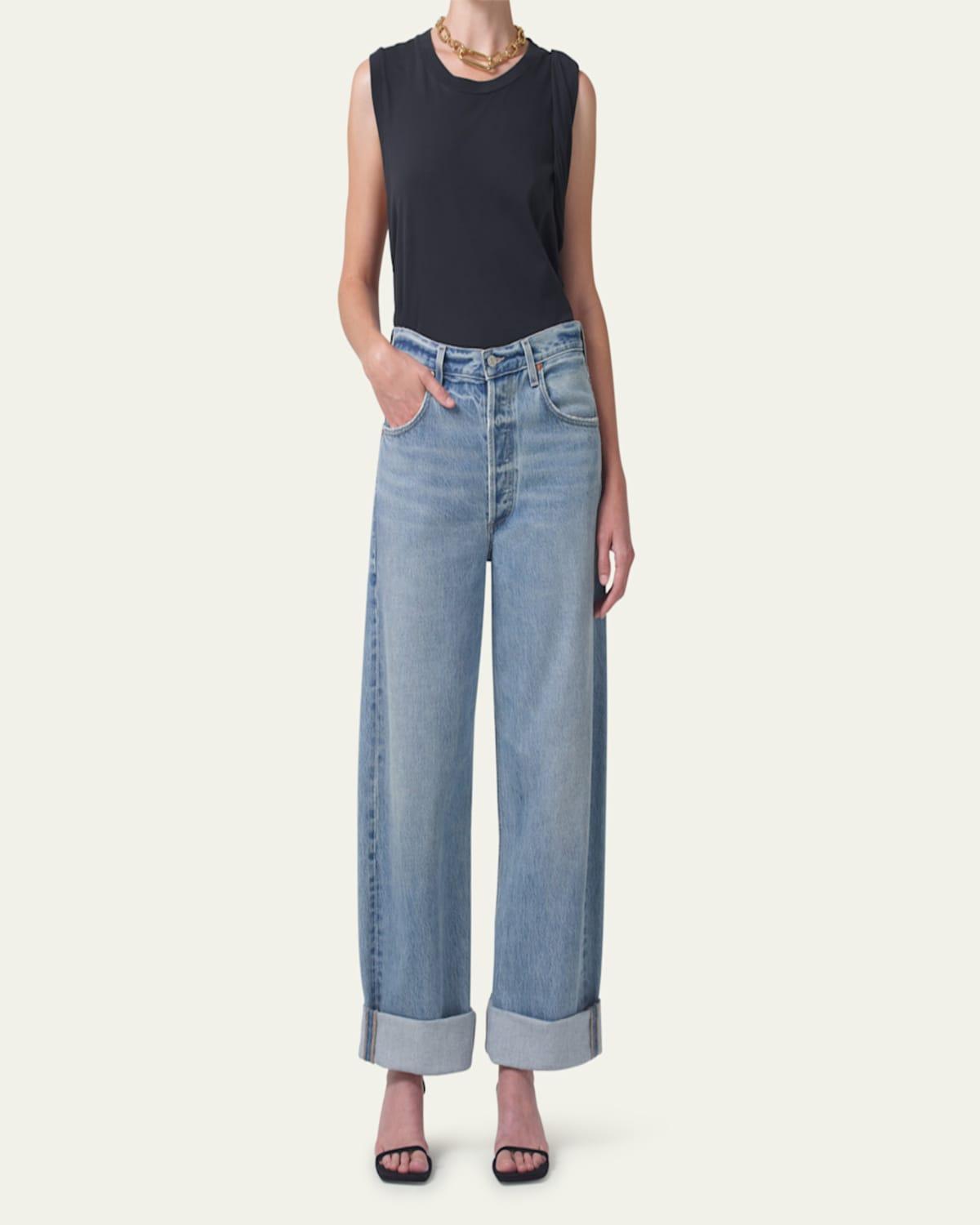 Ayla Baggy Cuffed Cropped Jeans