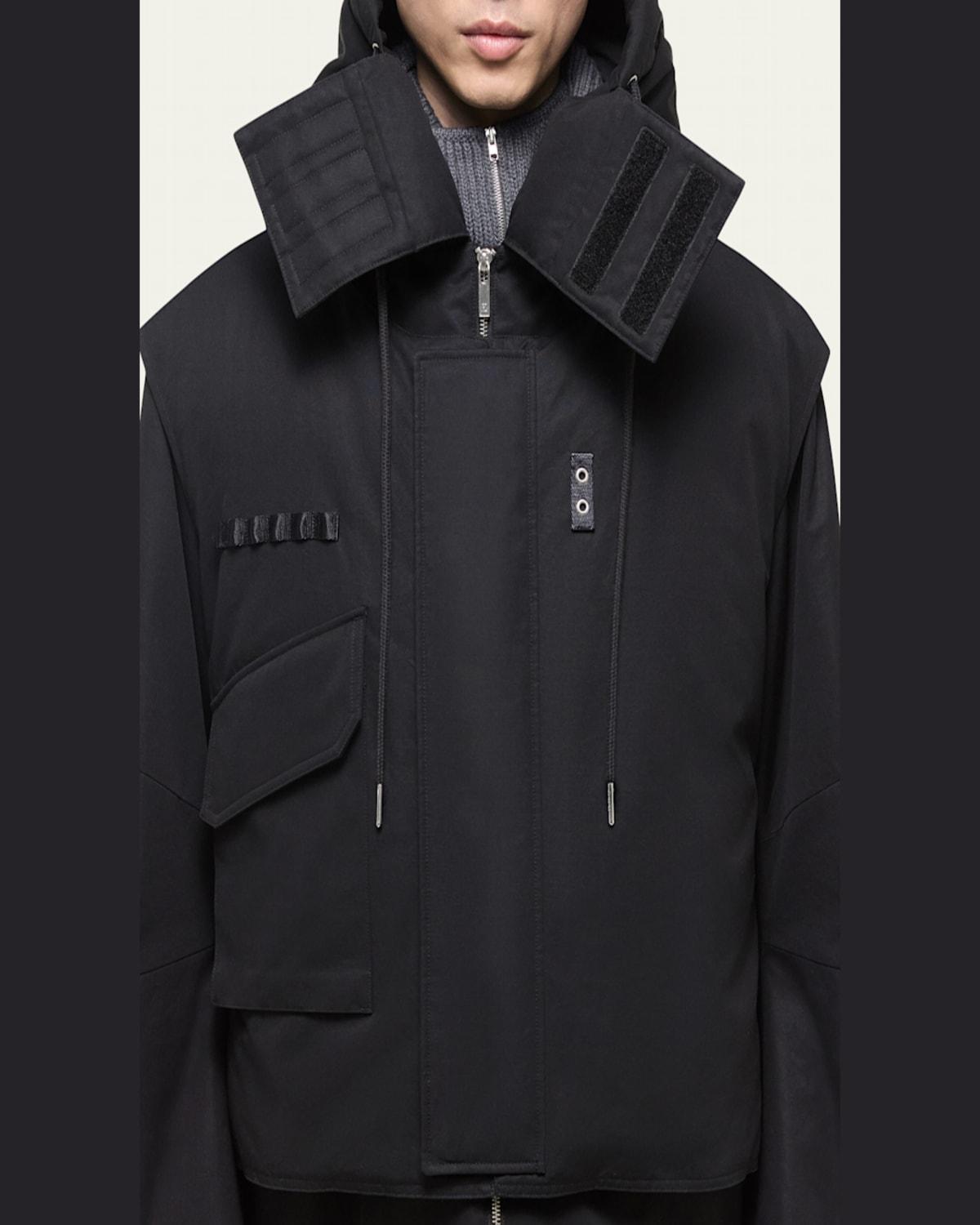 Men's Double-Layer Hooded Parka