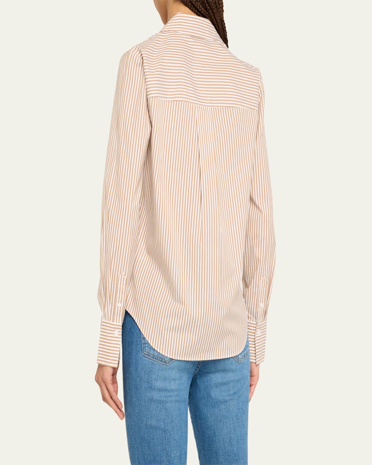 Amelia Stripe Button-Front Shirt