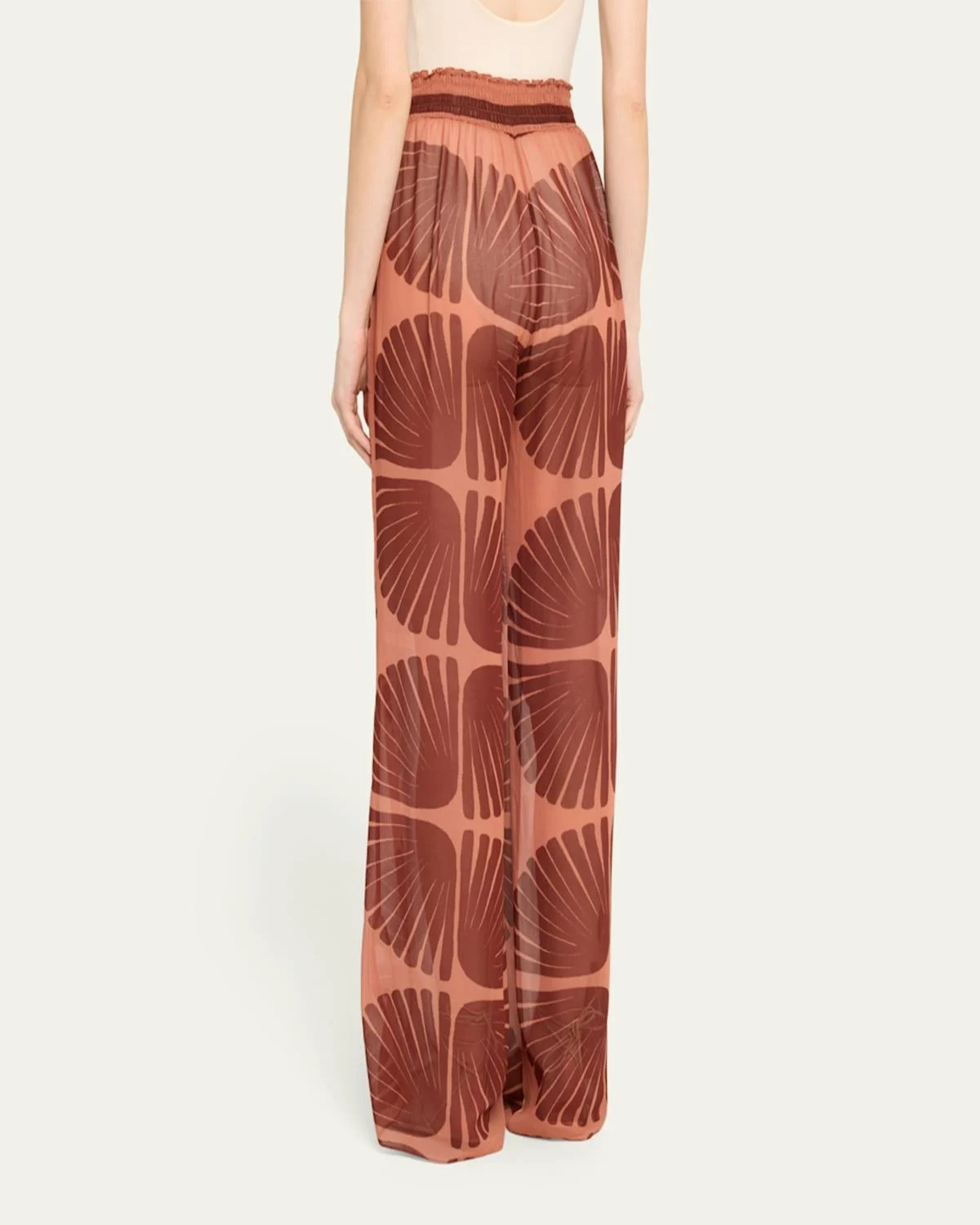 Rapsodia Del Rio Printed Georgette Wide-Leg Pants