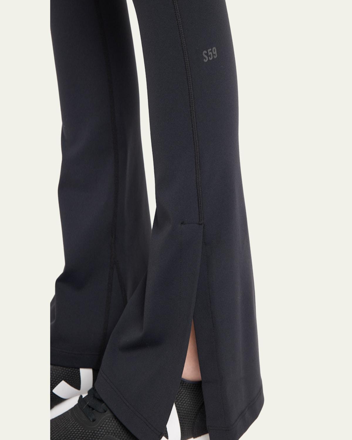 Racquel High-Waisted Slit Flare Pants