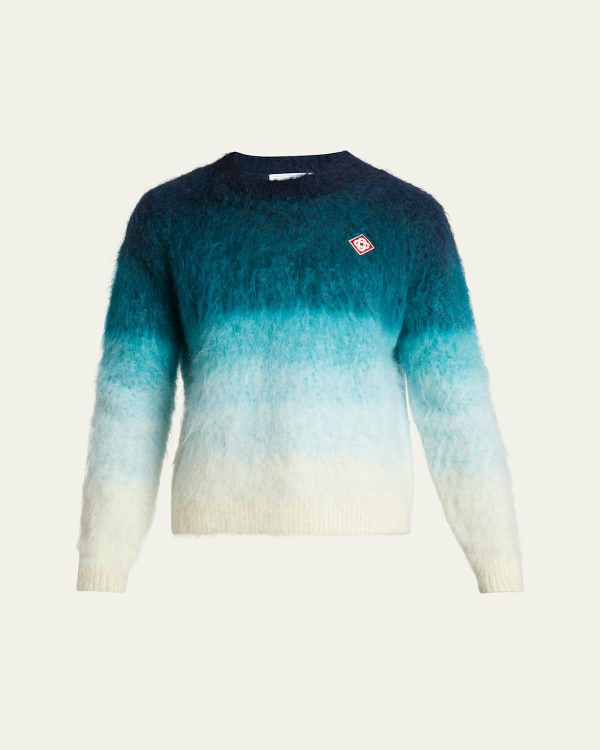 Men's Gradient Mohair Sweater