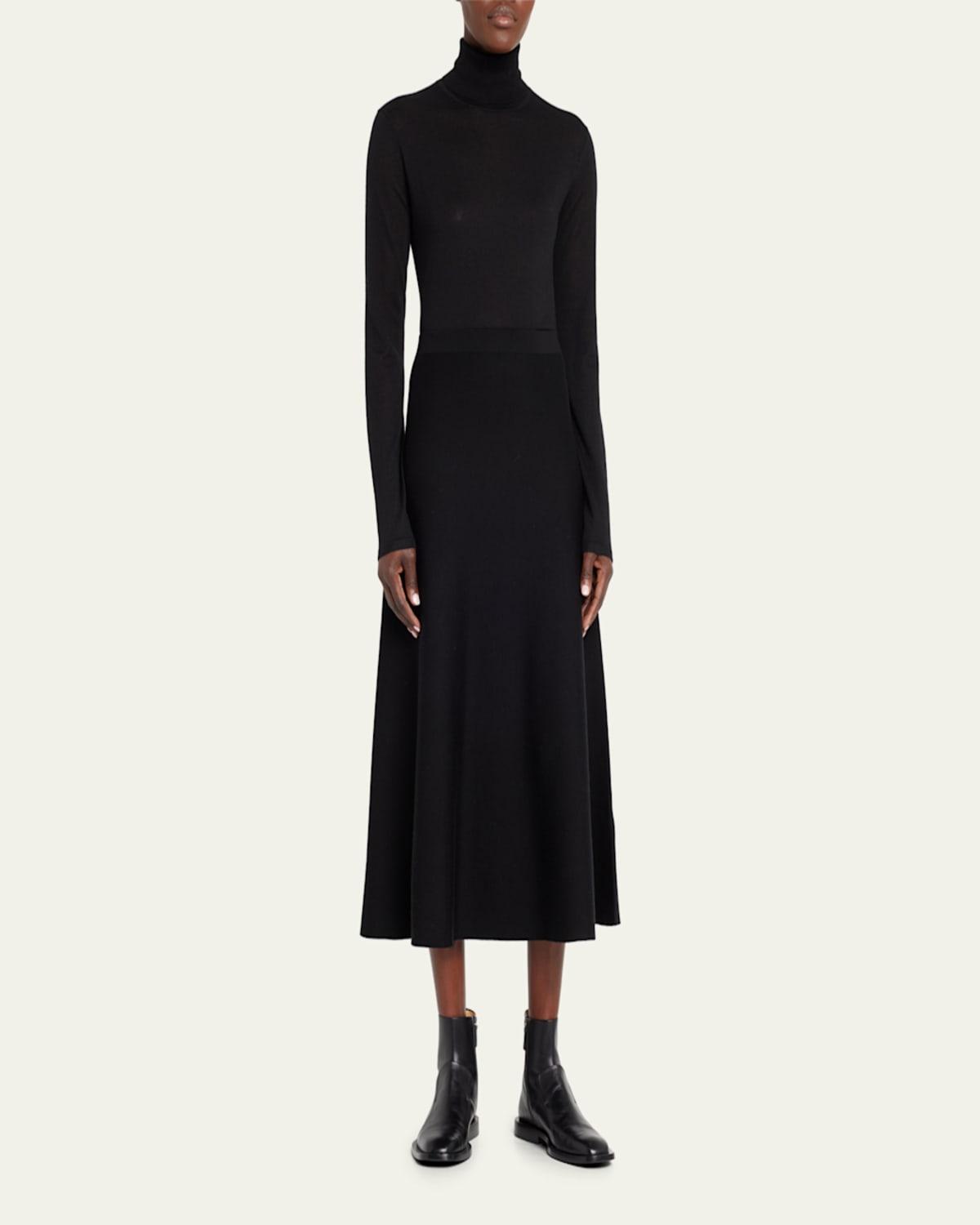 Freddie Midi Wool-Cashmere Skirt