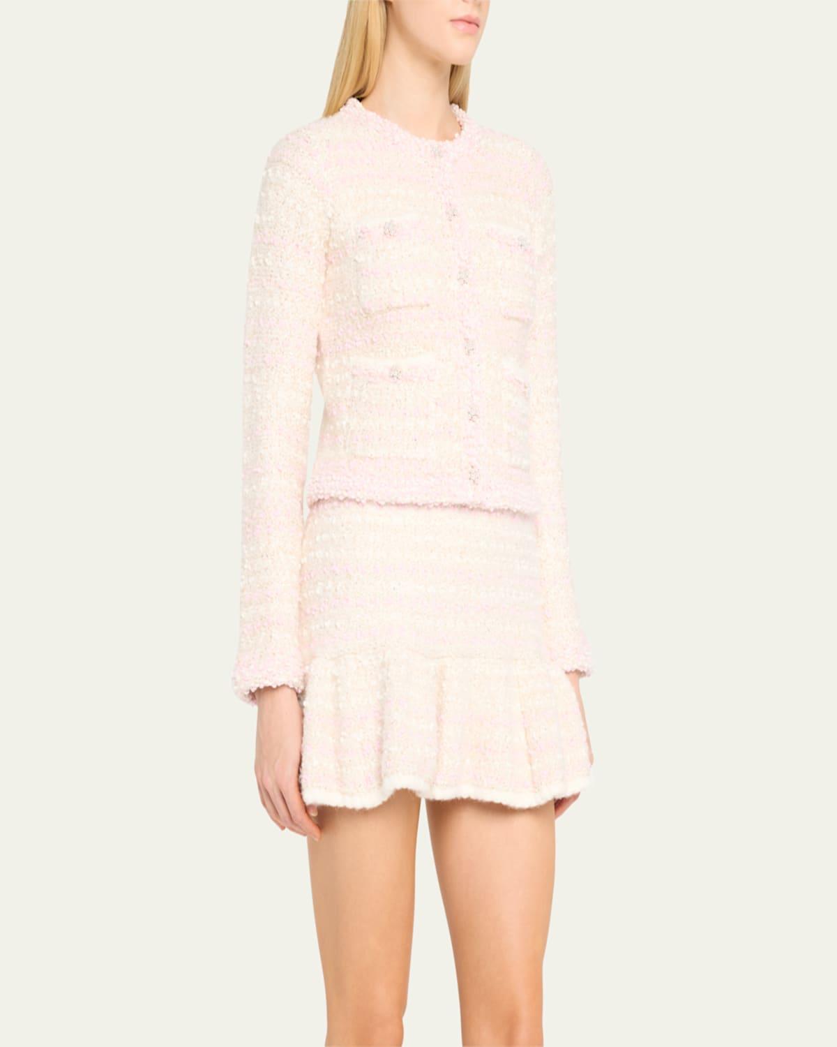 Blanca Paillette Bouclé Knit Cardigan