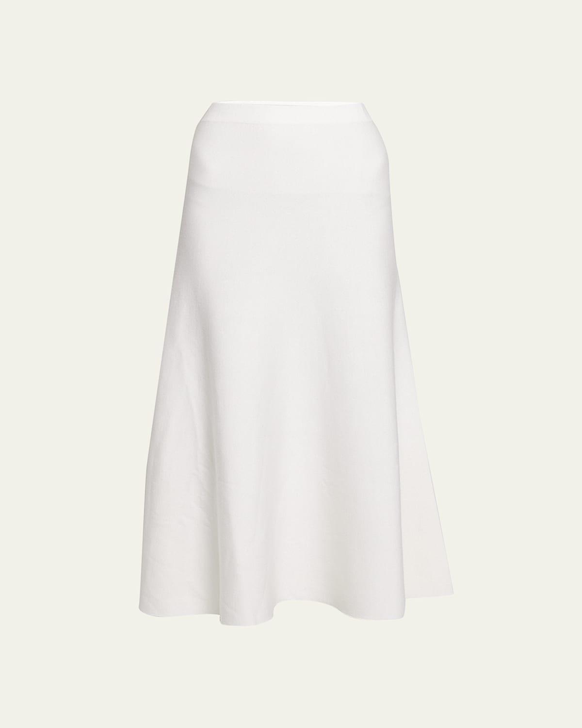 Freddie Midi Wool-Cashmere Skirt