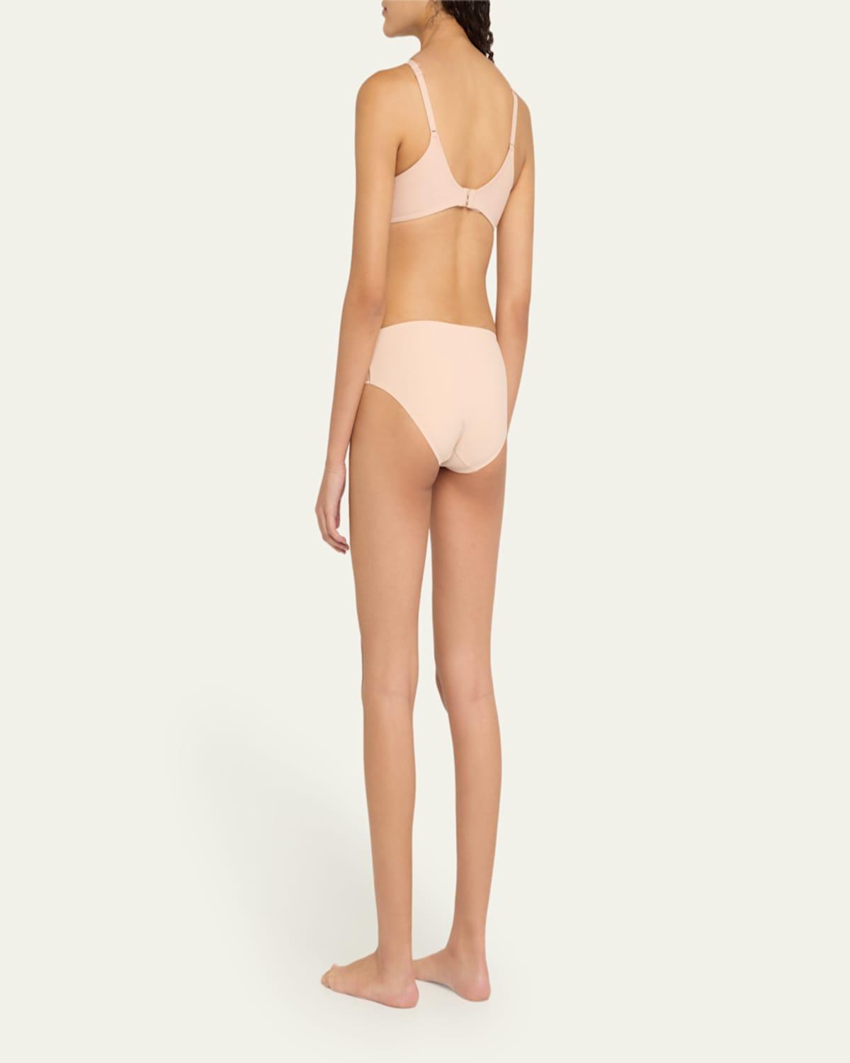 Lace-Paneled Bikini Briefs