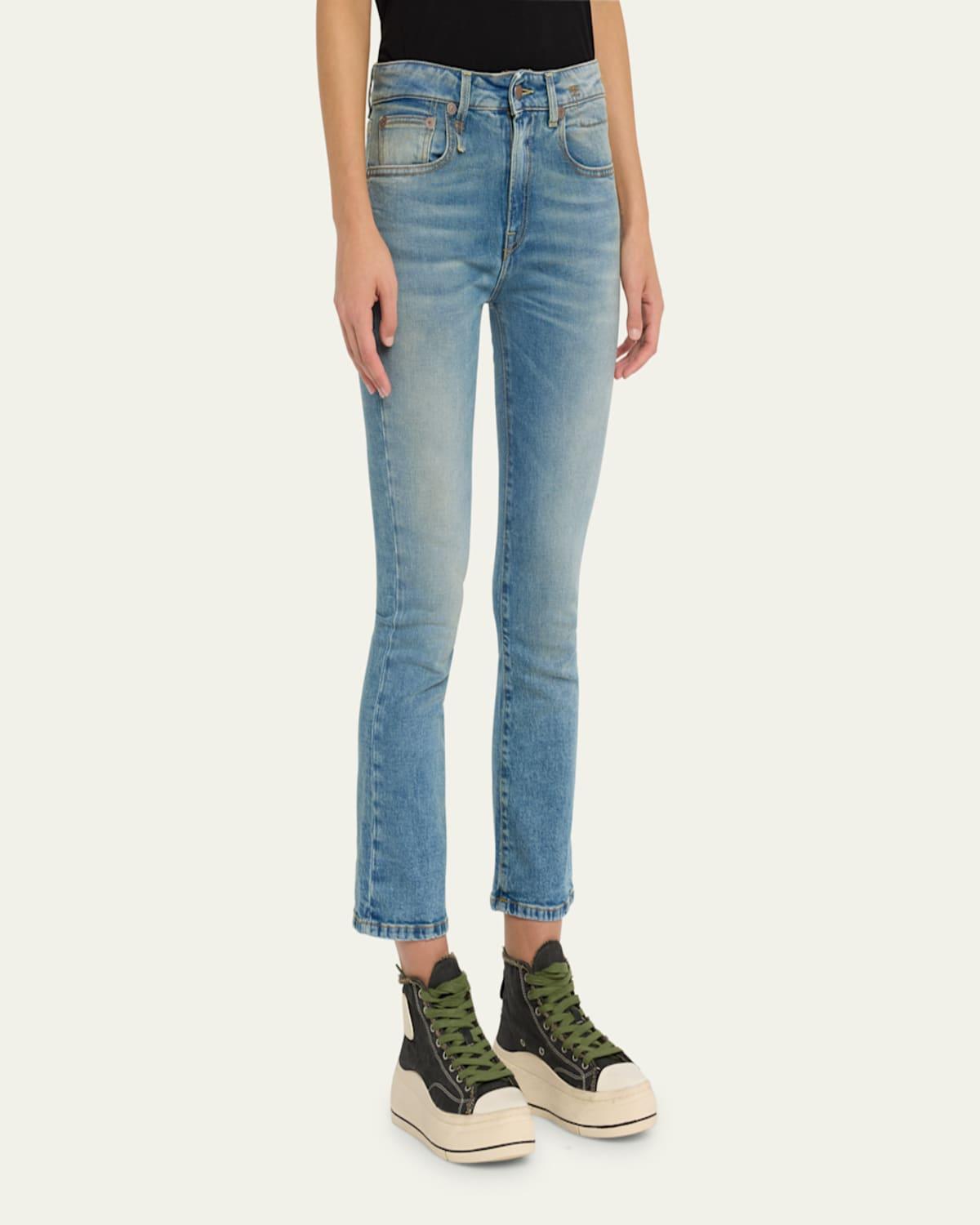 Kick Fit Straight Cropped Jeans