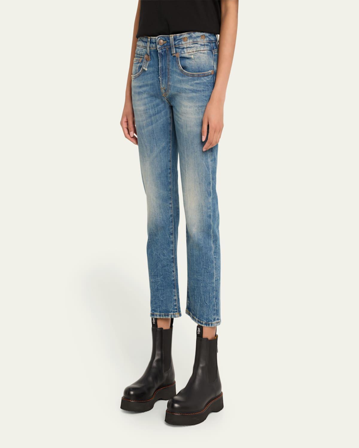 Boy Straight Cropped Jeans