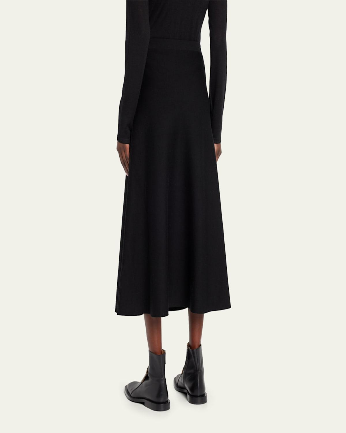 Freddie Midi Wool-Cashmere Skirt