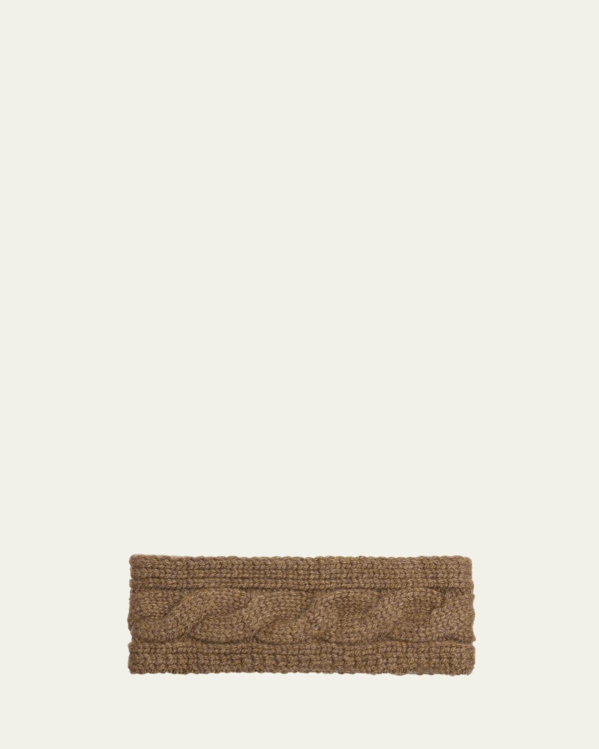 Napier Cable Knit Cashmere Headband